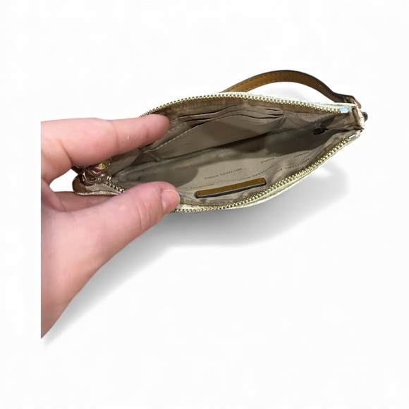 Michael Kors Cream and Tan Wristlet - Picture 5 of 5